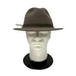 Quaker Marine Supply Company Fedora Hat Made by Wegener, Germany Size 7 1/8